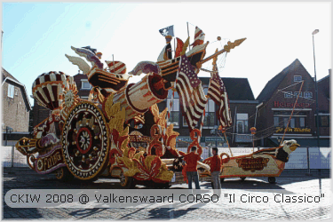 pijp kwaad bekken BloemenCorso Valkenswaard 2008 "Il Circo Classico" (mmv Circus Herman Renz)